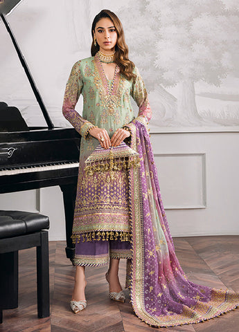 EMBROIDERED CHIFFON CH12-08