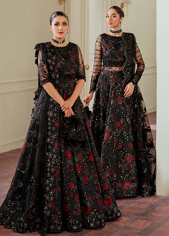 EMBROIDERED NET CH13-05 UNSTITCHED