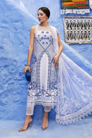3 Piece Unstitched Embroidered Lawn Suit - D-2510-A