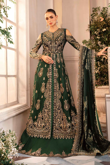 3 Piece Unstitched Embroidered Organza Suit