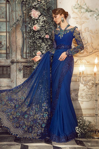 Unstitched Mbroidered | Cobalt Blue