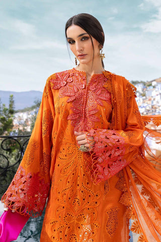 3 Piece Unstitched Embroidered Lawn Suit - D-2505-B