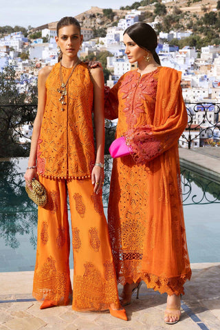3 Piece Unstitched Embroidered Lawn Suit - D-2505-B