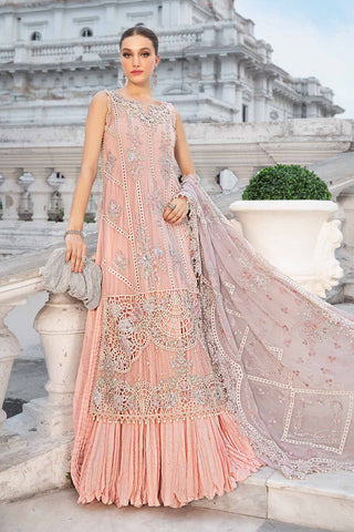 Unstitched Embroidered Chiffon Suit | MPC-24-106-Baby Pink