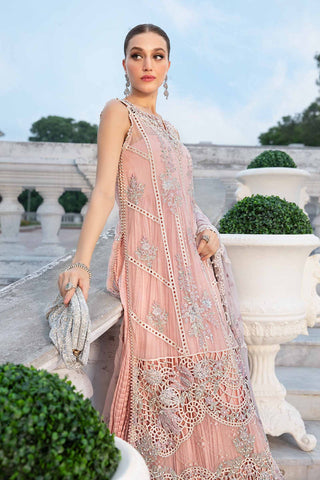 Unstitched Embroidered Chiffon Suit | MPC-24-106-Baby Pink