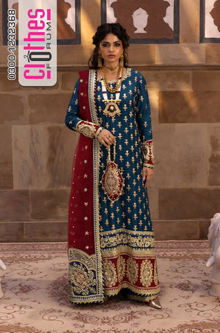 Rangrasya Mahnaz | Swarovski Embellished Korean Raw Silk & Organza Dupatta