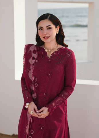 Sahil Embroidered Luxury Lawn 3 Pcs Suit QLK26US SA-14 Nelam - Summer