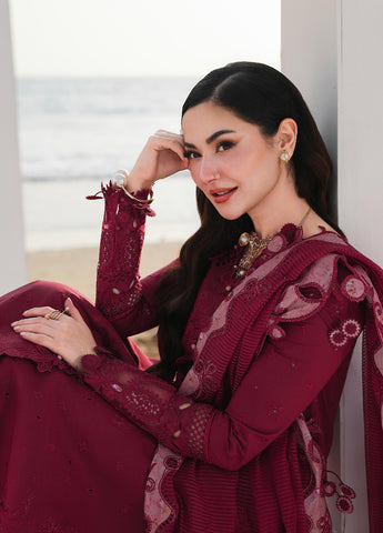 Sahil Embroidered Luxury Lawn 3 Pcs Suit QLK26US SA-14 Nelam - Summer